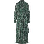 Emeraldfarbene Langärmelige Riani Maxi Wickelkleider aus Polyester für Damen Größe S für den für den Sommer 