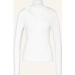 Reduzierte Weiße Langärmelige Riani Rollkragen Rollkragenshirts aus Viskose für Damen Größe XL 