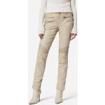 Weiße Unifarbene Ricano Damenlederhosen & Damenlederjeans mit Reißverschluss aus Leder Größe XXL 