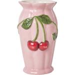Pinke 20 cm Runde Vasen & Blumenvasen aus Keramik 