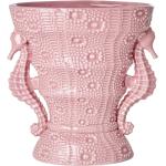 Pinke Blumenmuster Vasen & Blumenvasen aus Keramik 