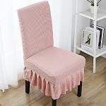 Rosa Landhausstil Stuhlhussen aus Polyester 6-teilig 