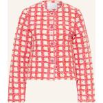 Reduzierte Pinke Rich&Royal Boucle-Jacken aus Bouclé für Damen Größe S 