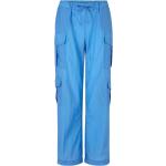 Neonblaue Unifarbene 7/8-Hosen aus Polyamid für Damen Größe M 