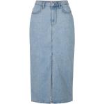 Blaue Rich&Royal Bio Maxi Lange Jeansröcke aus Baumwolle für Damen 