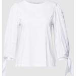 Offwhitefarbene 3/4-ärmelige Rich&Royal Rippshirts aus Baumwolle für Damen Größe S 