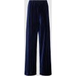 Reduzierte Blaue Unifarbene Loose Fit Rich&Royal Stoffhosen aus Polyester für Damen Größe M 