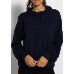 Reduzierte Blaue Rich&Royal Kaschmir-Pullover aus Baumwollmischung mit Kapuze für Damen Größe S für den für den Herbst 