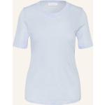 Hellblaue Rich&Royal T-Shirts Metallic aus Leinen für Damen Größe M 