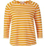 Orange Gestreifte Rich&Royal T-Shirts für Damen Größe M 