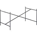 Schwarze Esstisch-Gestelle aus Metall Breite 100-150cm, Höhe über 500cm, Tiefe über 500cm 