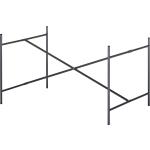 Schwarze Richard Lampert Esstisch-Gestelle aus Metall Breite 100-150cm, Höhe über 500cm, Tiefe 50-100cm 