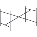 Schwarze Richard Lampert Esstisch-Gestelle aus Metall Breite 100-150cm, Höhe über 500cm, Tiefe über 500cm 