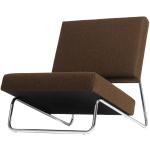 Silberne Richard Lampert Lounge Sessel aus Chrom 