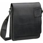 Reduzierte Schwarze Strellson Richmond Messenger Bags & Kuriertaschen aus Leder klein 