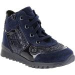 Blaue RICHTER Low Sneaker mit Reißverschluss in Normalweite aus Leder für Kinder Größe 33 