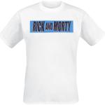 Weiße Rick and Morty Rundhals-Ausschnitt T-Shirts für Herren Größe XXL 