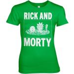 Grüne Rick and Morty T-Shirts für Damen Größe S 