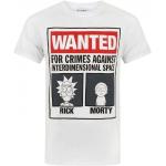 Weiße Kurzärmelige Rick and Morty T-Shirts aus Baumwolle für Herren Größe 3 XL 