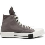 Reduzierte Dunkelgraue RICK OWENS High Top Sneaker & Sneaker Boots aus Canvas für Herren Größe 41,5 mit Absatzhöhe bis 3cm 