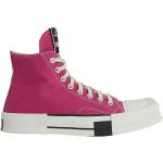 Reduzierte Pinke RICK OWENS High Top Sneaker & Sneaker Boots aus Canvas für Herren Größe 42 