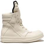 Reduzierte Weiße Gesteppte RICK OWENS High Top Sneaker & Sneaker Boots mit Reißverschluss aus Leder für Kinder Größe 33 