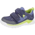 Blaue RICOSTA Sympatex Low Sneaker mit Klettverschluss in Normalweite aus Leder für Kinder Größe 25 