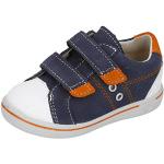 Blaue RICOSTA PEPINO Low Sneaker mit Klettverschluss in Normalweite aus Leder für Kinder Größe 26 