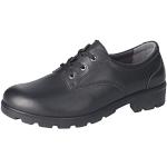 Schwarze RICOSTA Low Sneaker mit Schnürsenkel in Normalweite aus Leder für Damen Größe 41 