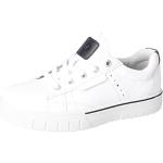 Weiße RICOSTA Low Sneaker mit Reißverschluss in Normalweite aus Leder für Kinder Größe 35 