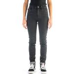 Schwarze Slim Fit Jeans aus Baumwolle für Damen Größe XXL 