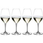 Champagnerfarbene Riedel Vinum Champagnergläser aus Glas spülmaschinenfest 4-teilig 