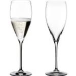 Champagnerfarbene Vintage Riedel Vinum Champagnergläser aus Glas 