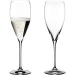 Weiße Vintage Riedel Vinum Champagnergläser aus Glas 