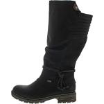 Schwarze Rieker High Top Sneaker & Sneaker Boots mit Schnürsenkel Atmungsaktiv für Damen Größe 42 mit Absatzhöhe bis 3cm für den für den Winter 