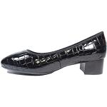 Schwarze Rieker Lederschuhe & Kunstlederschuhe mit Schnürsenkel in Schmalweite aus Leder für Damen Größe 38 