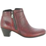 Reduzierte Bordeauxrote Rieker Ankle Boots & Klassische Stiefeletten für Damen Größe 37 