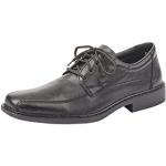 Reduzierte Schwarze Business Rieker B0812 Derby Schuhe mit Schnürsenkel aus Leder rutschfest für Herren Größe 41 
