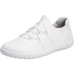 Weiße Rieker Runde Slip-on Sneaker ohne Verschluss in Normalweite aus Textil für Damen 