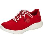 Rote Rieker Low Sneaker in Normalweite für Damen Größe 36 