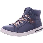 Anthrazitfarbene Rieker High Top Sneaker & Sneaker Boots mit Reißverschluss in Breitweite aus Textil für Damen Größe 36 