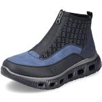Schwarze Rieker High Top Sneaker & Sneaker Boots mit Reißverschluss in Normalweite aus Glattleder für Damen Größe 39 