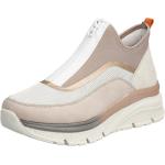Altrosa Slip-on Sneaker mit Reißverschluss aus Textil für Damen Größe 40 mit Absatzhöhe bis 3cm 