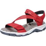 Rote Rieker Outdoor-Sandalen für Damen Größe 37 für den für den Sommer 