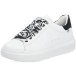 Weiße Rieker Evolution Low Sneaker mit Schnürsenkel in Normalweite aus Glattleder für Damen Größe 43 