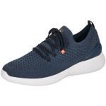 Reduzierte Blaue Rieker Low Sneaker ohne Verschluss in Normalweite aus Textil für Herren Größe 46 