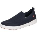 Reduzierte Blaue Rieker Evolution Slip-on Sneaker ohne Verschluss in Normalweite aus Textil leicht für Herren 