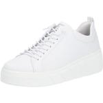 Reduzierte Weiße Casual Rieker Evolution Runde Slip-on Sneaker mit Schnürsenkel in Normalweite aus Leder Größe 42 
