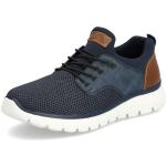 Reduzierte Blaue Rieker Low Sneaker mit Schnürsenkel in Normalweite aus Textil für Herren Größe 44 