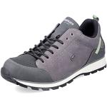 Reduzierte Graue Rieker Low Sneaker mit Schnürsenkel in Breitweite aus Textil mit herausnehmbarem Fußbett für Herren Größe 46 